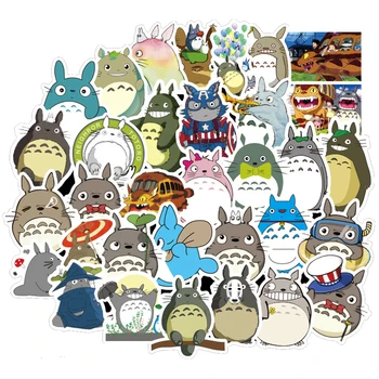 10/30/50tk/Set MINU NAABER TOTORO Hayao Miyazaki Anime Kleepsud veokonksuga raami Laste Mänguasja Auto käes ja seljas Skate Arvutid