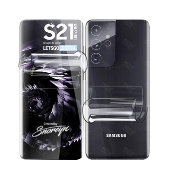 100D Hüdrogeeli Film Samsung Galaxy S21 Ultra S20 FE Pluss S20Ultra Tagasi Ekraani Kaitsekile Samsung S 20 21 5g Kaamera Klaas