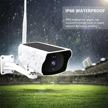 1080P HD WIFI Päikese Kaamera Turvalisus IP Kaamera Öise Nägemise Traadita PIR Liikumisanduri Häire IP67, Veekindel CCTV Turvalisus Järelevalve