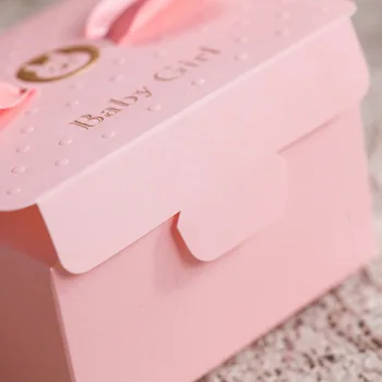 10tk Uusi Loomingulisi Beebi Tüdruk Esimest sünnipäeva Kasuks Pink Candy Box Baby shower Laps Sündis Sündi Väljakuulutamist Kinke