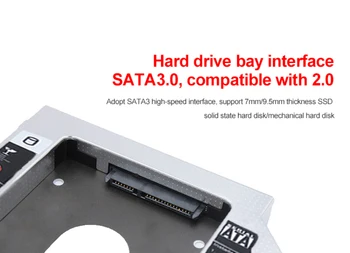 12,7 MM 9.5 MM SATA Kõvaketta-HDD-SSD Caddy Adapter Plaat For-Apple MacBook Pro A1278 A1286 A1297 HDD Caddy Tarvikud Komplektid