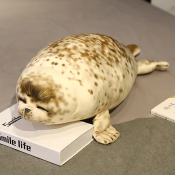 120cm Hiiglane Reaalne Elu Mere -, Lõvi -, Plüüš-Mänguasi, Pehme Täidisega Loomade Tihend Padi Simulatsiooni Appease Nukk 3D Uudsus padjast Kingitus