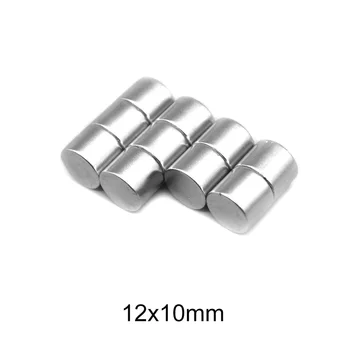 2/5/10/20/50TK 12x10 mm Super Võimas Tugev Magnet Magnetid Alalise Neodüümi Magnetid 12x10mm Väike Ümmargune Magnet 12*10
