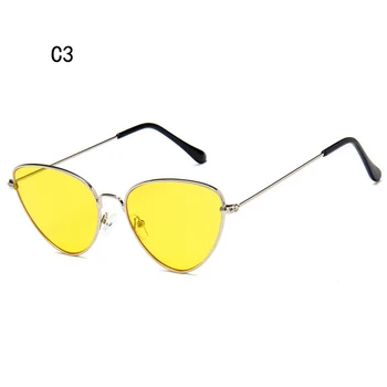 2020 Naiste Cat Eye päikeseprillid Retro brändi disaini Cateye Päikeseprillid metallraamiga prillid daami värvikas Juht Kaitseprillid UV400