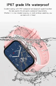 2021 Puutetundlik Smart Watch Naiste IPX7 Veekindel Südame Löögisageduse Fitness Tracker Sport Smartwatch Daamid Vaadata Käevõru