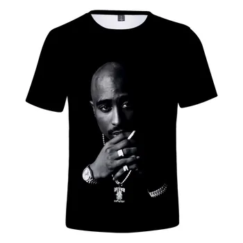 2021 Uus Hip-Hop 2pac Tupac Shakur 3D-Särk meeste T-Särk Mood Suvel Klassikalise Tshirt Lühikesed Varrukad Lahti tee Vabaaja poisid tops