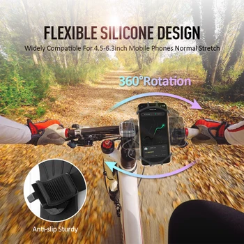 2021 Uus Jalgratta Silikoon Telefoni Omaniku IPhone 12 11 pro max 7 8 plus X-Xr, Xs Mobiiltelefoni Omanik Bike Mount GPS Kiire Seista