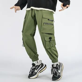 2021 Uus Jogger Mehed Lasti Püksid Väljas Taktikaline Sõjalise Vabaaja Püksid Lahti Streetwear Hip-Hop Multi-Tasku Moe Püksid