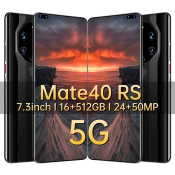 2021 Uus Smartpone Mate40 PP Globaalne Versioon Smartphonr 16G 512G Android10 Face ID Sõrmejälje 6800mAh Snapdragon Mobiilne Telefon