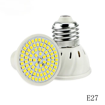 220V GU10 LED Tõmbamisega MR16 Lamp GU5.3 Spot Lamp E27 48 60 80leds lampara B22 bombillas led E14 gu 10 2835 Light 5W 7W 9W