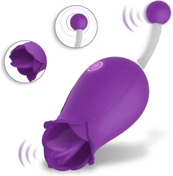 2in1 Köniinsä Kõrge Sagedusega G-Spot, Roosa Kliitori Vibraator Kliitori Keele Stimulaator Tupe Tiss Massaaž sugu mänguasjad, naiste