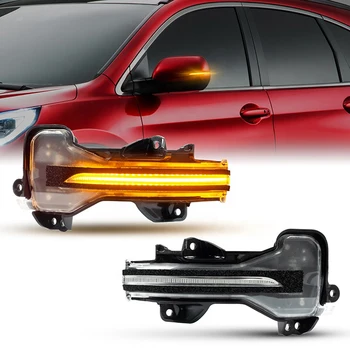 2tk LED Dünaamiline Peegel suunatule Voolav Vesi Blinker Honda Accord, CR-V XRV HR-V, JAZZ Sobiks Odyssey Elysion Spirior