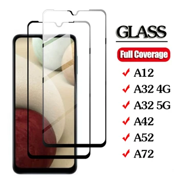 2tk Screenprotector Samsung Galaxy A12 A42 A52 A72 A32 5G Juhul Screen Protector Glass Samsun Galaxi 12 42 32 52 72 Coque