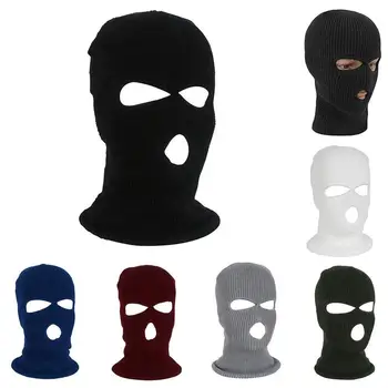 3 Auku Täis Nägu Suusa Mask Balaclava Koo Mütsi Talvel Suusa-Jalgrattasõit, Maski, Mütsi Jaoks Unisex Väljas Vabaaja Soe Sall Näo Maskid