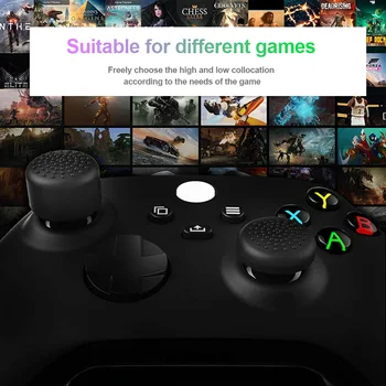 3 Paari Pöialt Määrata Xbox Seeria X S PS5 Töötleja Silikoon Thumbstick Kate Antislip Analog Stick Kork-Mängude Tarvikud