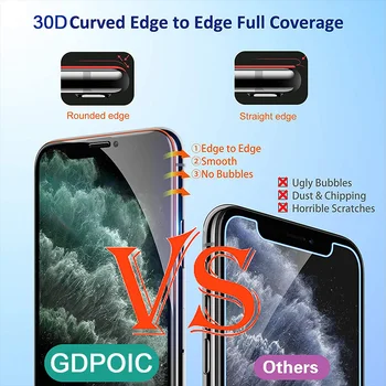 30D kaitseklaas kohta iPhone 11 12 Pro Max Xs XR Karastatud Klaasist Ekraan Kaitsja Kaardus iPhone Mini 12 11 Täieliku Kate Klaasist