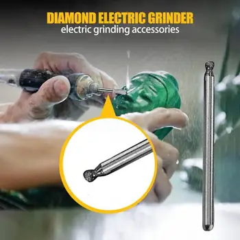 30PCS 3mm Mini Puuriterad Diamond Burs Lihvkettad Abrasiivseid Vars Puit, Kivi Graveerimine Puuriterad Power Tools