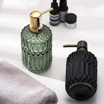 390ml Klaas seebidosaator Vannituba dušigeel, Šampooni Pudelid Põhjamaade Home Hotel Käte Pesemine Tühi Täitke Alam-pudel