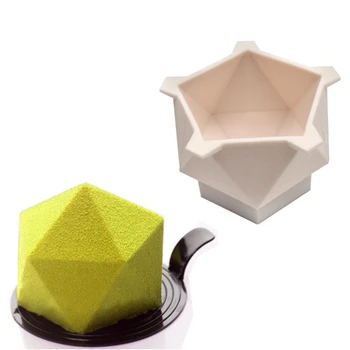 3D Teemant Kuju Magustoit Silikoonist Vormid Küpsetamine Sponge Sifonki Mousse Magustoit Kook Vormid Pop Silikoon Kunsti Hallituse Silikonowe Moule