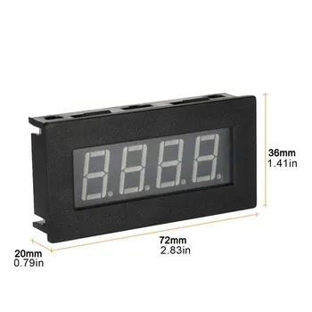 4-Kohaline Digitaalne Auto Mootori Tahhomeeter Kiiruse Mõõtmise Instrument Panel 999999 p / MIN Värvi LED-KS-Ekraan