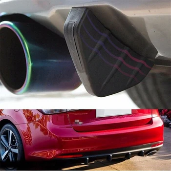 4 Tk Carbon Style Universaalne Auto Tagumine Alumine Kaitseraud Difuusor, Fin Spoiler 2 x Auto Carbon Fiber Rear Bumper Huule