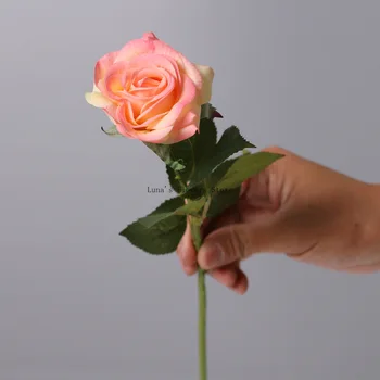 43 Cm Värviline Roos Silk Kimp Pulmas Lilled Kaunistamiseks Pruut Kodu Kaunistamiseks Võltsitud Lilled, Kunstlilled