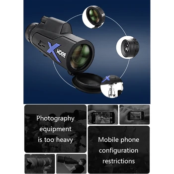 50x60 Võimas Monocular Handheld Night Vision Teleskoobi Jahindus, Matkamine Laagris M68D