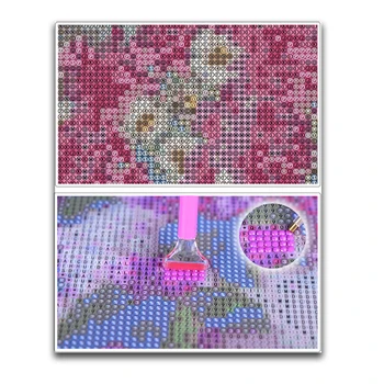 5D DIY Diamond Maali Täis Ruut/Ring Kaardil Värviline Teemant Tikand Käsitöö Praeguse Kodu Kaunistamiseks Mosaiik Loominguline Kunst