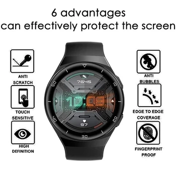 5tk Kaitsva Kile Huawei Vaadata GT 2 GT2 46 mm 42mm GT2e Pro Kaardus Pehme Kiud Smartwatch Full Screen Protector Mitte Klaas