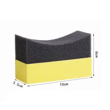 6tk Rehvi Kontuuri Kaste Aplikaator Padjad Gloss Shine Värvi Poleerimine Sponge Vaha