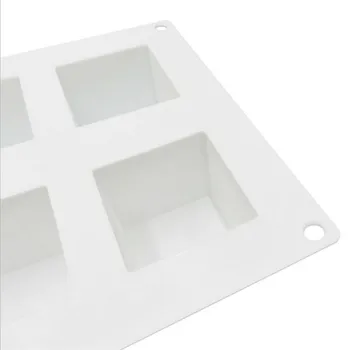 8 Aukude Ring Quare Cube Silikoon Kook Dekoreerimiseks Hallituse Küpsetamine Hallituse Magustoit Mousse Saia Pan Bakewar Bakvormen Vahendid