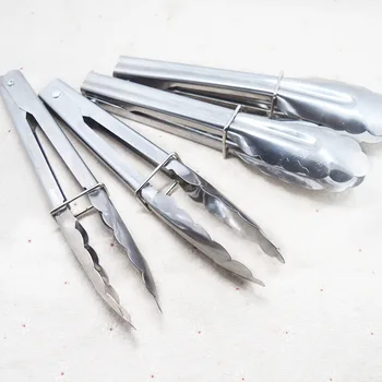 9 tolline Köögis Toidu Toong Tööriista Komplekt Soojuse Leib Tong Roostevabast Terasest Salat BBQ Toidu Keetmiseks Teenindavad Nõude Tangid Rant Clip