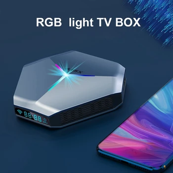 A95X TV Box Android11 S905X4 Quad Core 2.4 G&5.0 G Dual WIFI Bluetooth-4.2 RGB Valgus Smart TV Box