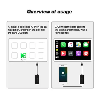 AI AUTO LÕBUS Apple carplay traadita android Smart auto Link USB Dongle auto Navigation, Android mängija carplay ühendus kaart