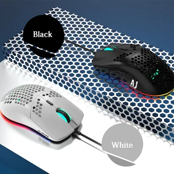 AJAZZ Uus Kerge Juhtmega Hiir 10000DPI 16000DPI Gaming Mouse Õõnes-out Disain 7 Klahvid Reguleeritav 6 DPI Hiirte jaoks Notebook PC