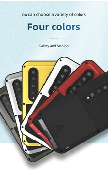 Algne ARMASTUS MEI Võimas Puhul Xiaomi Mi 10 Metal Armor Šokk Mustuse Tõendeid Vee Telefon Juhtudel Xiaomi Mi 10 Pro 6.67 tolline 5G