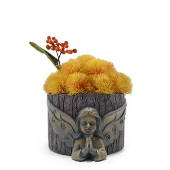Angel Kunsti Lillepoti Succulents Taime Pott Bonsai Pott Cactus Mahlakas Taim Vaas Pot Home Decor Skulptuur, Käsitöö, Aia Kaunistused