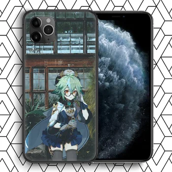 Anime Genshin Mõju Sahharoosi Telefon Case For Iphone 4 4s, 5 5S SE 5C 6 6S 7 8 Plus X XS XR 11 12 Mini Pro Max 2020 must Coque