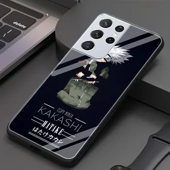 Anime Kakashi Klaasist Kate Samsung Galaxy S20 FE S20 S21 Ultra S10 Lite S10E S8 S9 Plus Luxury Pehme Serv Juhul Kest