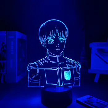 Anime Lamp Öö Valguses Rünnak Titan 4 Armin Arlert Öö Lambi Andur Kerge Anime Arvandmed Tuli Väike Lamp Laua Lamp