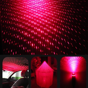 Auto Katus Star Light Interjöör LED Tähine Laser Atmosfääri Projektori jaoks dacia duster mitsubishi asx suzuki vitara alfa romeo 156