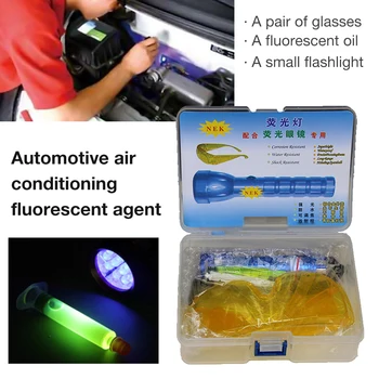 Auto Päevavalgus Lekke Avastamise Vahend, Auto konditsioneeri Remont Vahend R134a Refrigerant Gas A/C lekkekatse Detektor UV Dye