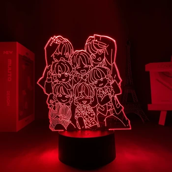 Bangtan Poiste Rühmad 3D Nightlight KPOP Star TOP Grupp A. R. M. Y Fännidele Kingitusi Led Touch Sensor Tabel Lamp Home Decor