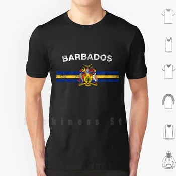Barbadian Või Bajuns Lipu Särk-Barbadian Või Bajuns Embleem & Barbadose Lipu Särk T-Särk DIY Puuvill Suur Suurus 6xl Barbadose Lipu