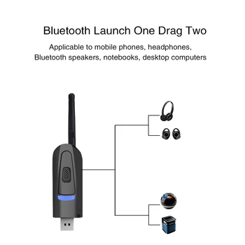 Bluetooth-5.0 Saatja AptX Madal Latentsus / LL USB Audio Adapter 3,5 mm AUX-Pesa Wireless Dongle Apt-X Saatja TV PC PS4