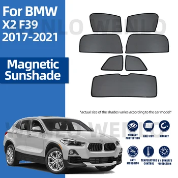 BMW X2 F39 2017-2021 Kohandatud Päikesevarjud Blokeerida UV-Auto Akna Kardin Lihtne Osamakse Magnet päikesesirm