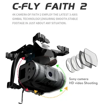 CFLY Usk 2 Undamine 4K GPS-i HD-Kaamera 3-Telje Gimbal Quadcopter Professionaalne 35min Lennu RC 5KM SG906 PRO 2 X8SE F11 4K PRO