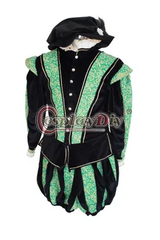 Cosplaydiy Meeste Tudor Elizabethan Kostüüm Keskaja Renessansi Tudor Elizabethan Cosplay Kostüüm L320