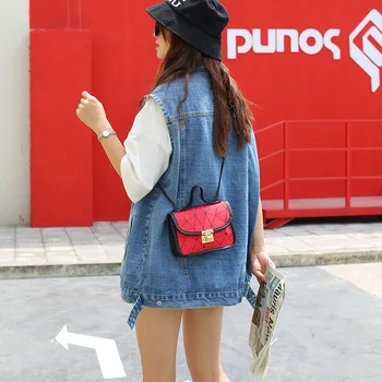 Crossbody Kotid Naistele Väike Ruut Kott Naiste käekott Vintage daamid Armas Õpilane Telefon Korea Fashion Nahast Mobiil-Emane
