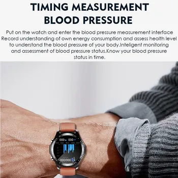 DAWI Reloj Inteligente Smart Watch Mehed Bluetooth Kõne Keha Temperatuuri, IP67, Veekindel Fitness Käevõru Android Iphone IOS